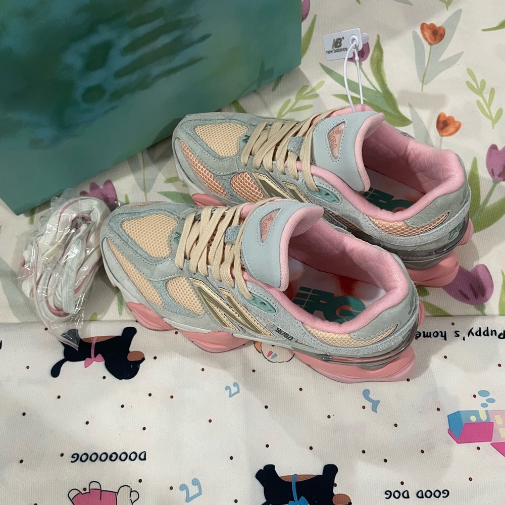 New Balance Women's Pastel Pink, Cream & Light Blue Sneakers